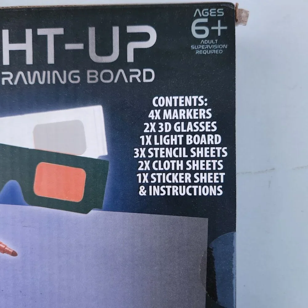 NEW 3D Light Up Solar System Drawing Board with Stickers with NASA Space Imagery